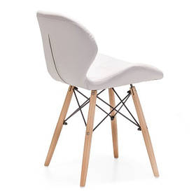 Зручний СТАРИЙ стілець для майстра на дерев'яних ніжках Білий