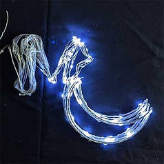 Гірлянда електрична біла з підвіскою Місяць 2м