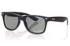 Сонцезахисні окуляри Ray Ban Вайфаеры чорні 2140-901B SKL26-146144, фото 3