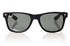 Сонцезахисні окуляри Ray Ban Вайфаеры чорні 2140-901B SKL26-146144, фото 4