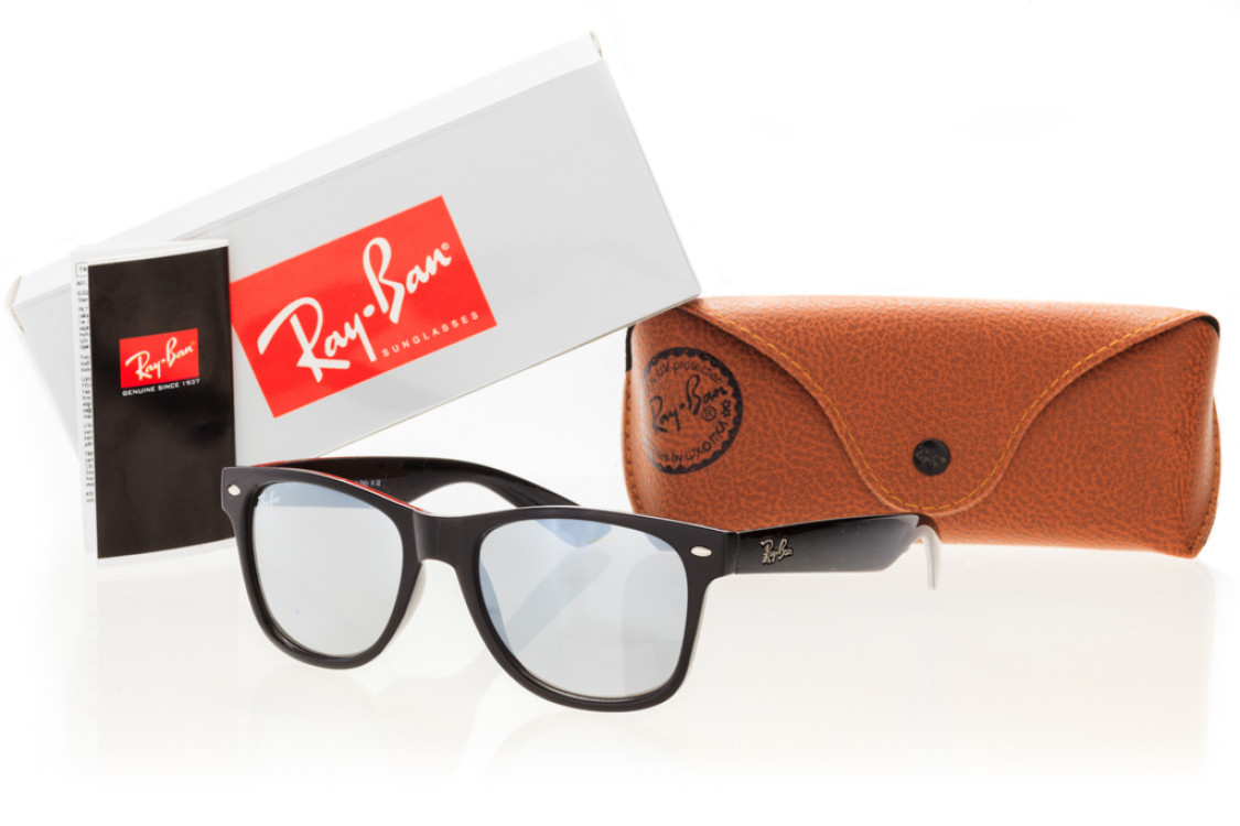 Сонцезахисні окуляри Ray Ban Вайфаеры дзеркальні 2140c-33 SKL26-146173, фото 1