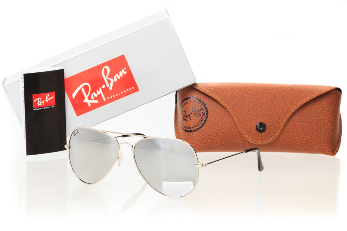 Сонцезахисні окуляри Ray Ban Авіатори дзеркальні 3025z-s SKL26-146176