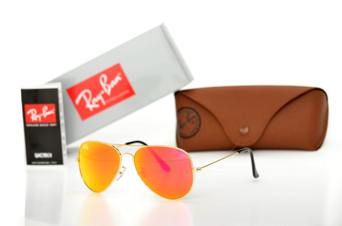 Сонцезахисні окуляри Ray Ban Aviator (скло) 3025D-fg SKL26-146281