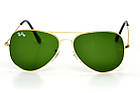 Сонцезахисні окуляри Ray Ban Aviator скло 3025D-green-gold SKL26-146282, фото 4