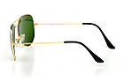 Сонцезахисні окуляри Ray Ban Aviator скло 3025D-green-gold SKL26-146282, фото 5
