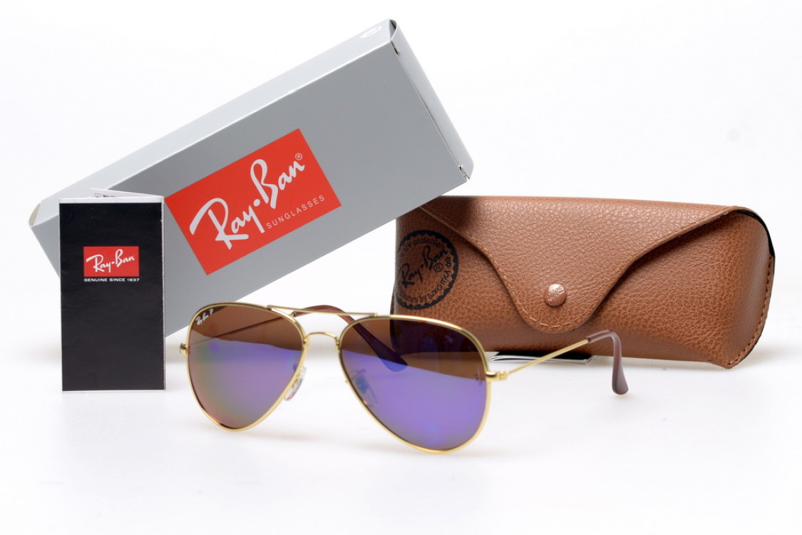 Сонцезахисні окуляри Ray Ban Авіатори дзеркальні 3025w3282p SKL26-146770