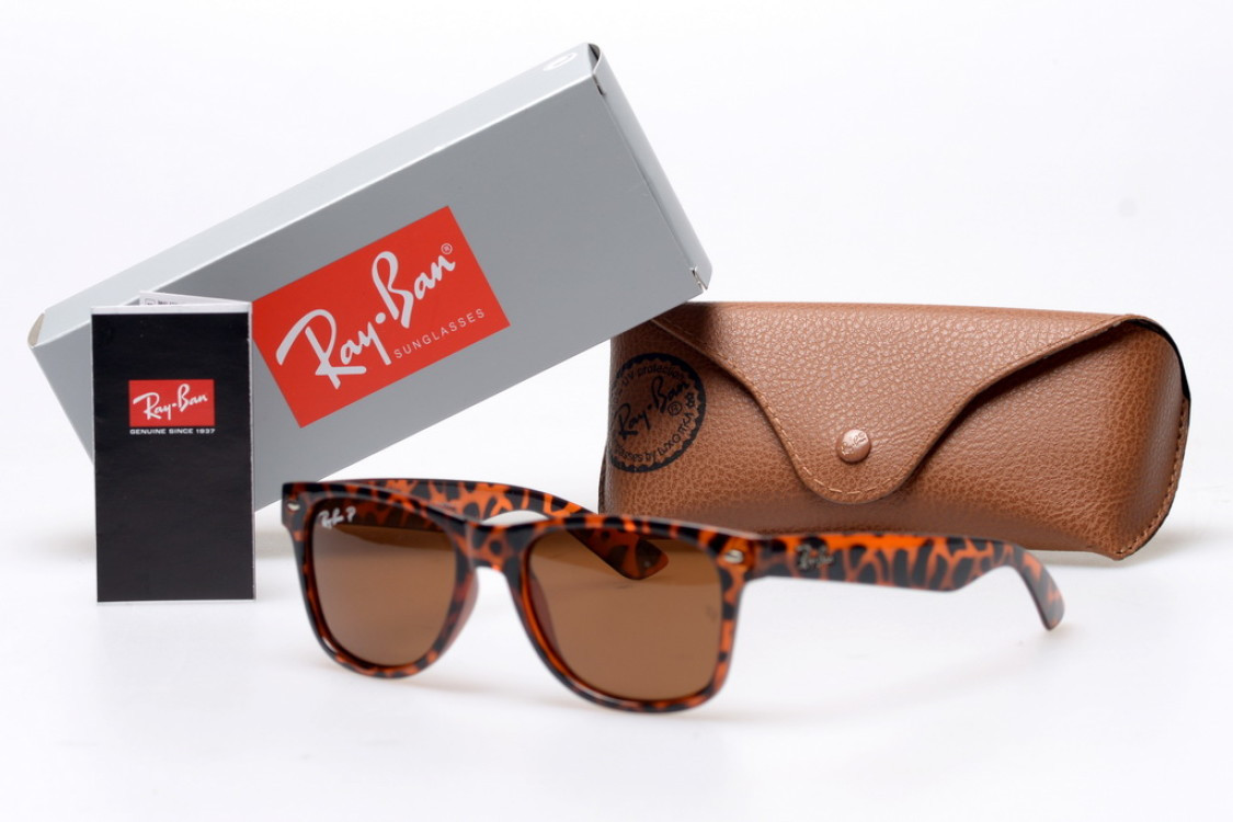 Сонцезахисні окуляри Ray Ban Вайфаеры тигрові 2140c954b SKL26-146795, фото 1