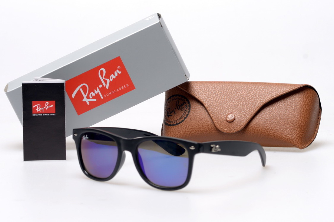 Сонцезахисні окуляри Ray Ban Вайфаєри 2140 сині, дзеркальні
