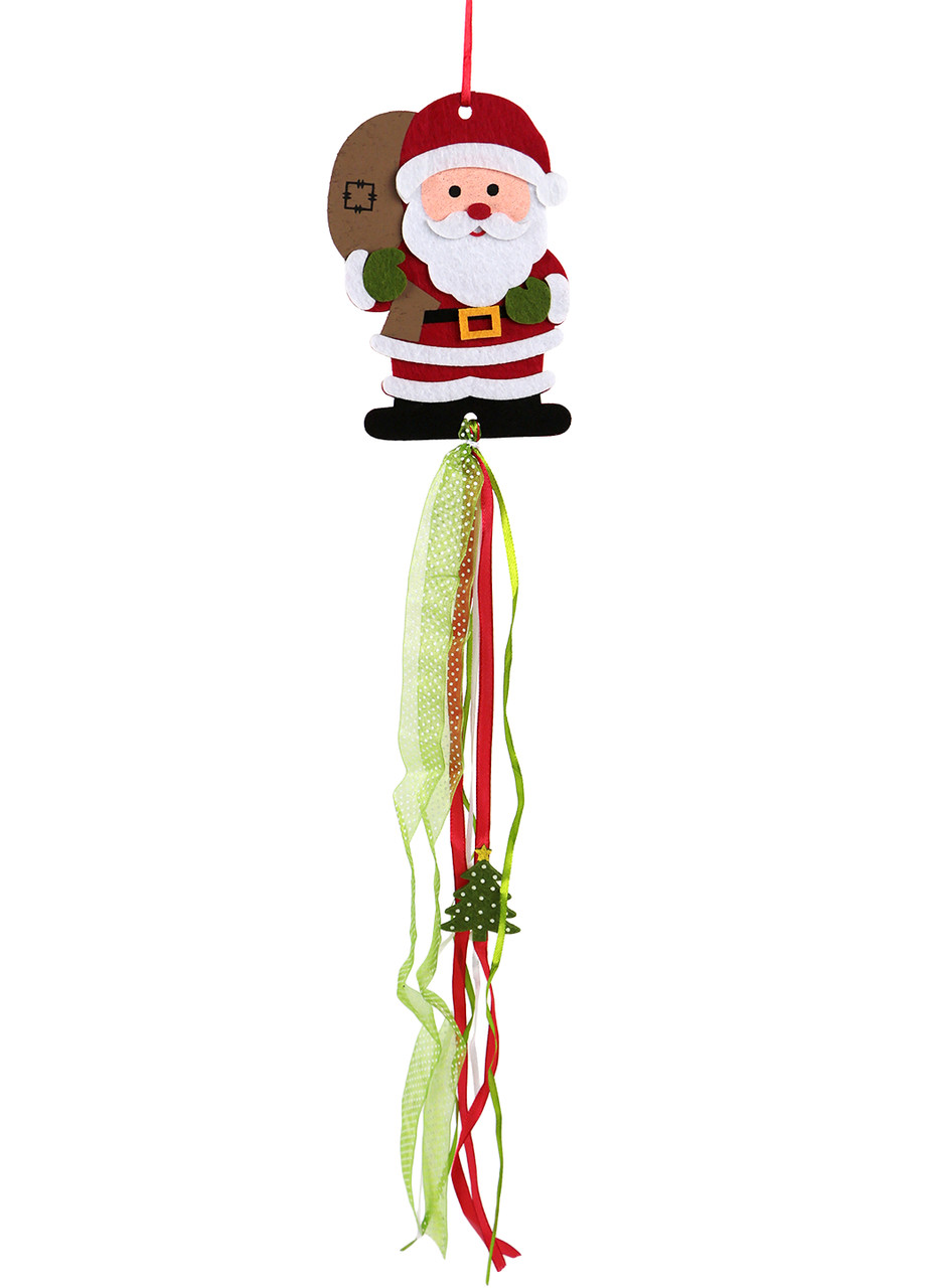 Новорічна декоративна підвіска Санта Клаус Melinera, 72 см