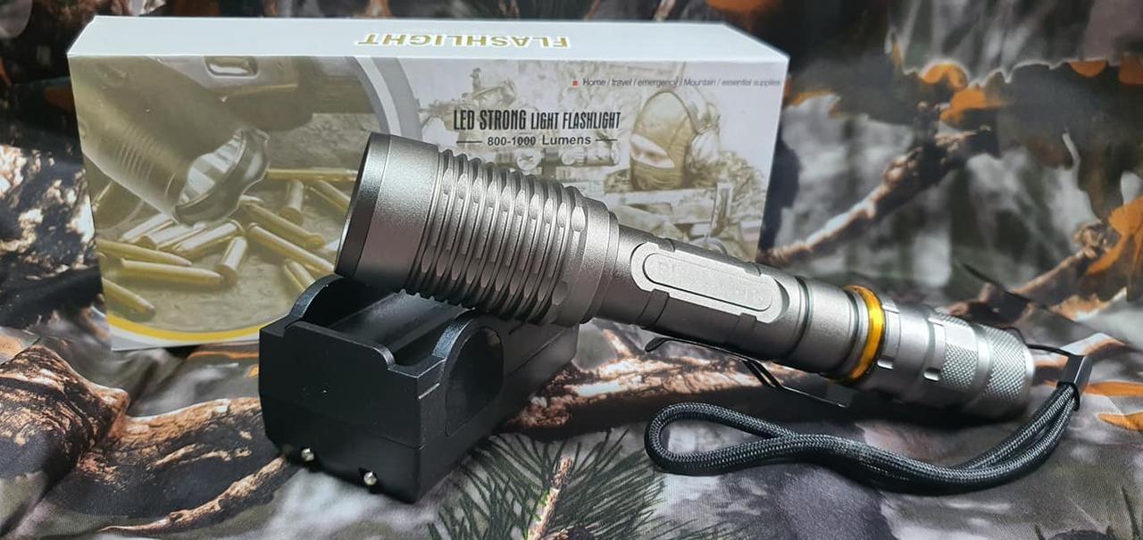 Потужний акумуляторний ручний ліхтар Police WD341 - T6 з лінзою на два акумулятора