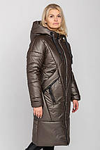 Стильне жіноче зимове пальто з капюшоном Климента, фото 2