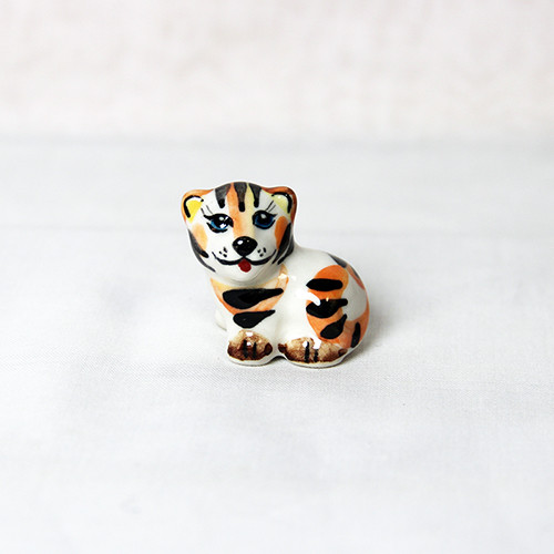 Фігурка Гжель Мишеня на Сирі, кольорове / Фігурка Гжель Мишеня на Сирі, кольорове 3x3x3 см, фото 1