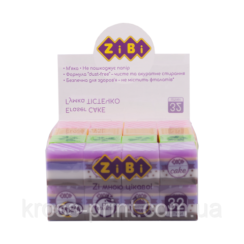 Ластик прямокутний CAKE, 25х25х24 мм, KIDS Line