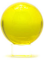 Шар хрустальный на подставке желтый (6 см) | (28729)