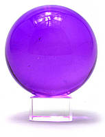 Шар хрустальный на подставке фиолетовый (6 см) | (28744)