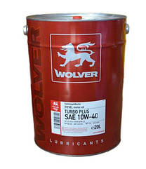 Масло Wolver Turbo Plus 10W-40 (API CG-4/SJ ACEA A2/B2/E2) 20л ж/б
