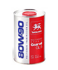 Масло для МКПП WOLVER MULTIGRADE HYPOID GEAR OIL GL-5 80W-90 1л