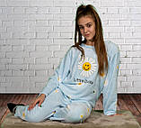 Зимова піжама молодіжна зі стригеної махри, фото 3