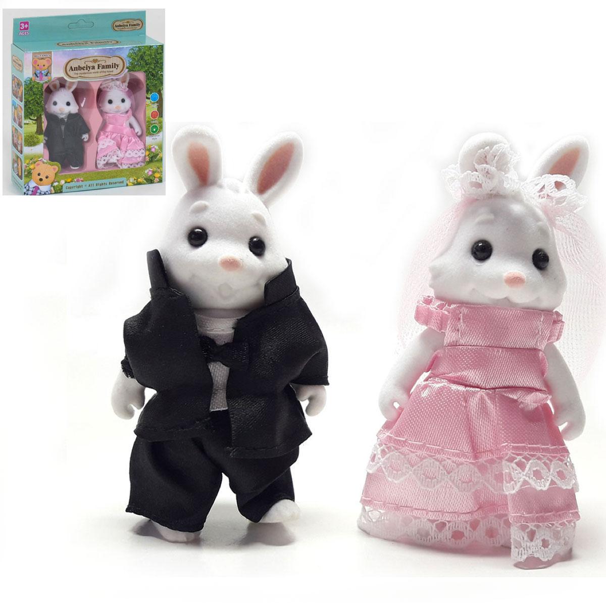 Набір флакових фігурок "Зайчики" (2 шт.) арт. 012-05C, фото 1