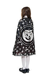 Плащ дитячий зі срібним гарбузом на Гелловін, 75 см