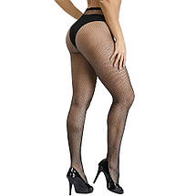 Колготки JSY в дрібну сітку Т-8 000, фото 3