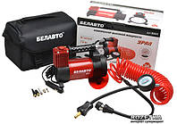 Компресор Белавто Урал 10атм/40л/5,7 м шланг спирал./прік/ліхтар LED/сумка