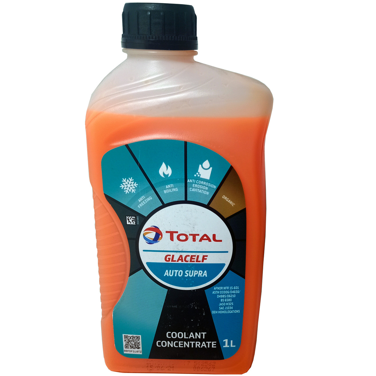 Антифриз-концентрат TOTAL G12 Glacelf Auto Supra помаранчевий, 1л