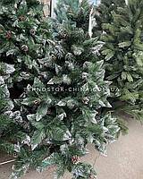 Снежная Королева ЭЛИТ 1.8 м искусственная новогодняя елка ель со снегом инеем и шишкой