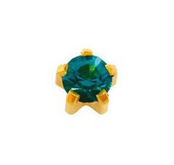 Сережки для вух Studex R112 крапан грудень-голубий цирконій