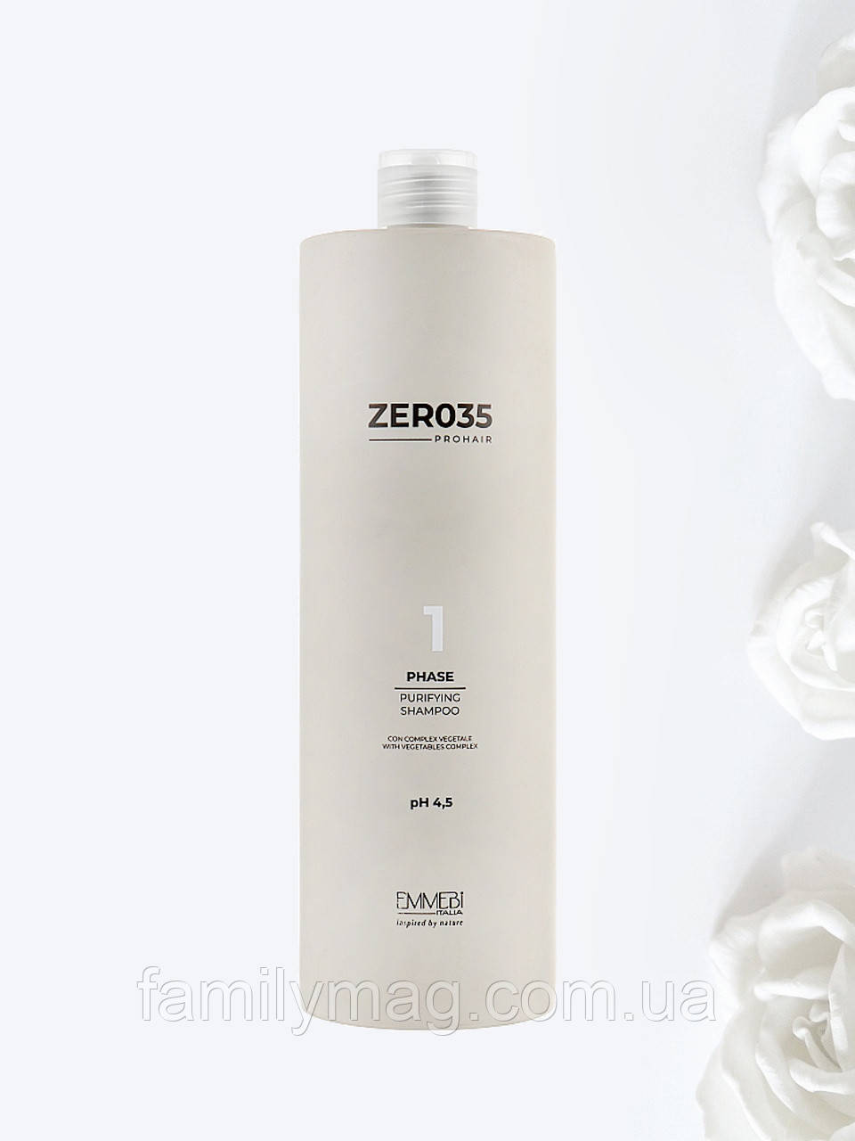 Шампунь безсульфатний для фарбованого волосся (Фаза 1) Zer035 Pro Hair New Purifying Emmebi Italia 1000 мл