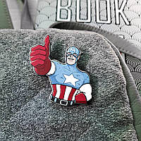 Значок из дерева "Капитан Америка 2"