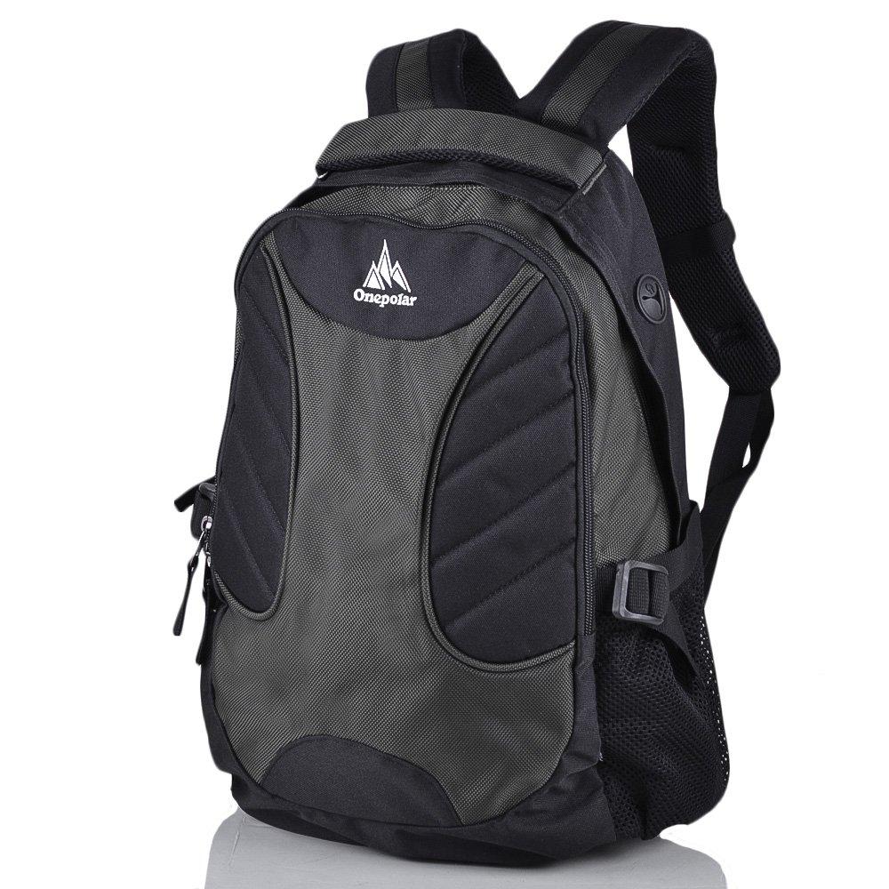 Рюкзак для ноутбука Onepolar Чоловічий рюкзак з відділенням для ноутбука ONEPOLAR (ВАНПОЛАР) W1307-green