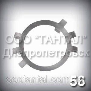 Шайба 56 ГОСТ 11872-89 стопорна багатолапчаста оцинкована
