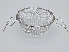 Сітка сито для фритюру з нержавіючої сталі Кошик для смаження з двома ручками Фритюрниця 20*9 cm