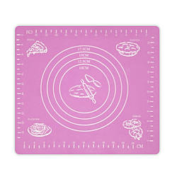 Килимок-підкладка для розкачування тіста, 29*26 см, рожевий