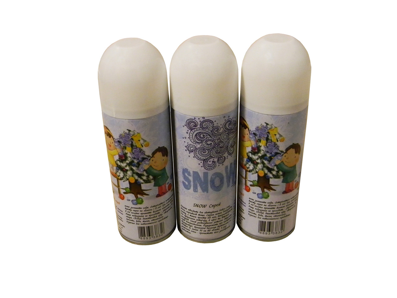 Спрей искусственный снег белый Snow Spray 250 мл - фото 5 - id-p1072505455