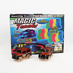 Дитяча іграшкова залізниця MAGIC TRACKS 165 деталей + 2 машинки