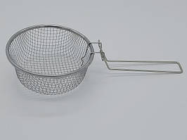 Сітка сито для фритюру з нержавіючої сталі Кошик для смаження з однією ручкою Фритюрниця 16*7 cm L 34 cm