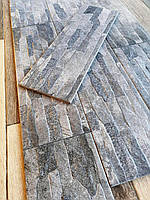 Плитка для фасада под Серый Сланцевый Камень Tarrasa 200х600мм Керамогранит фасадный