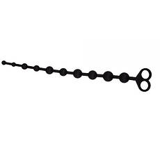 Анальний ланцюжок Black Mont Silicone, фото 2