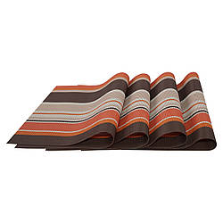 Комплект з 4-х сервірувальних килимків, помаранчевий