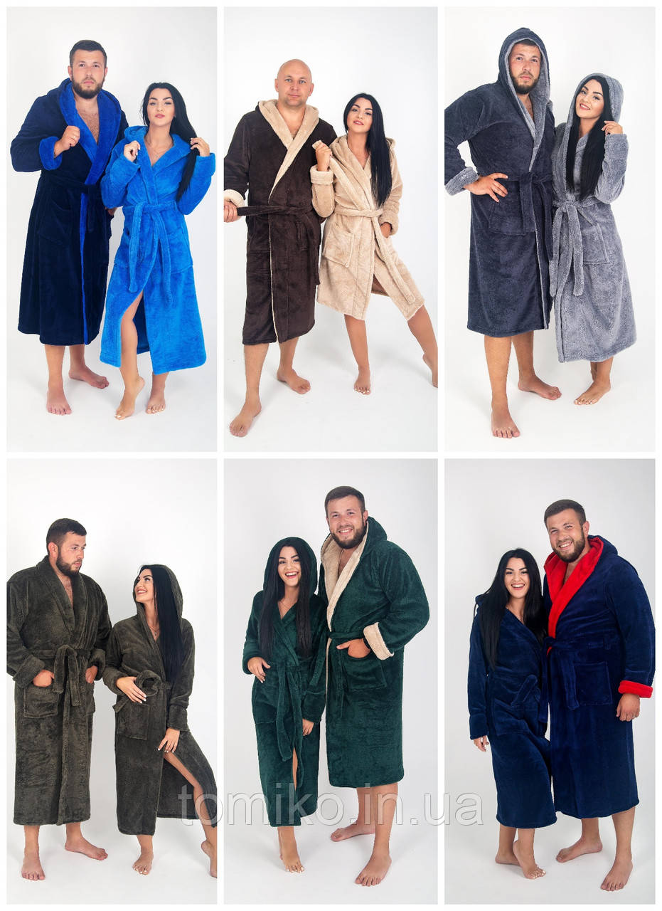 Махрові халати для пари він+вона в асортименті, фото 1