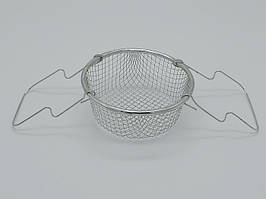 Сітка сито для фритюру з нержавіючої сталі Кошик для смаження з двома ручками Фритюрниця 14*6 cm