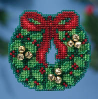 Jingle Bell Wreath / Венок Джингл Беллс Mill Hill Набор для вышивания крестом MH181632