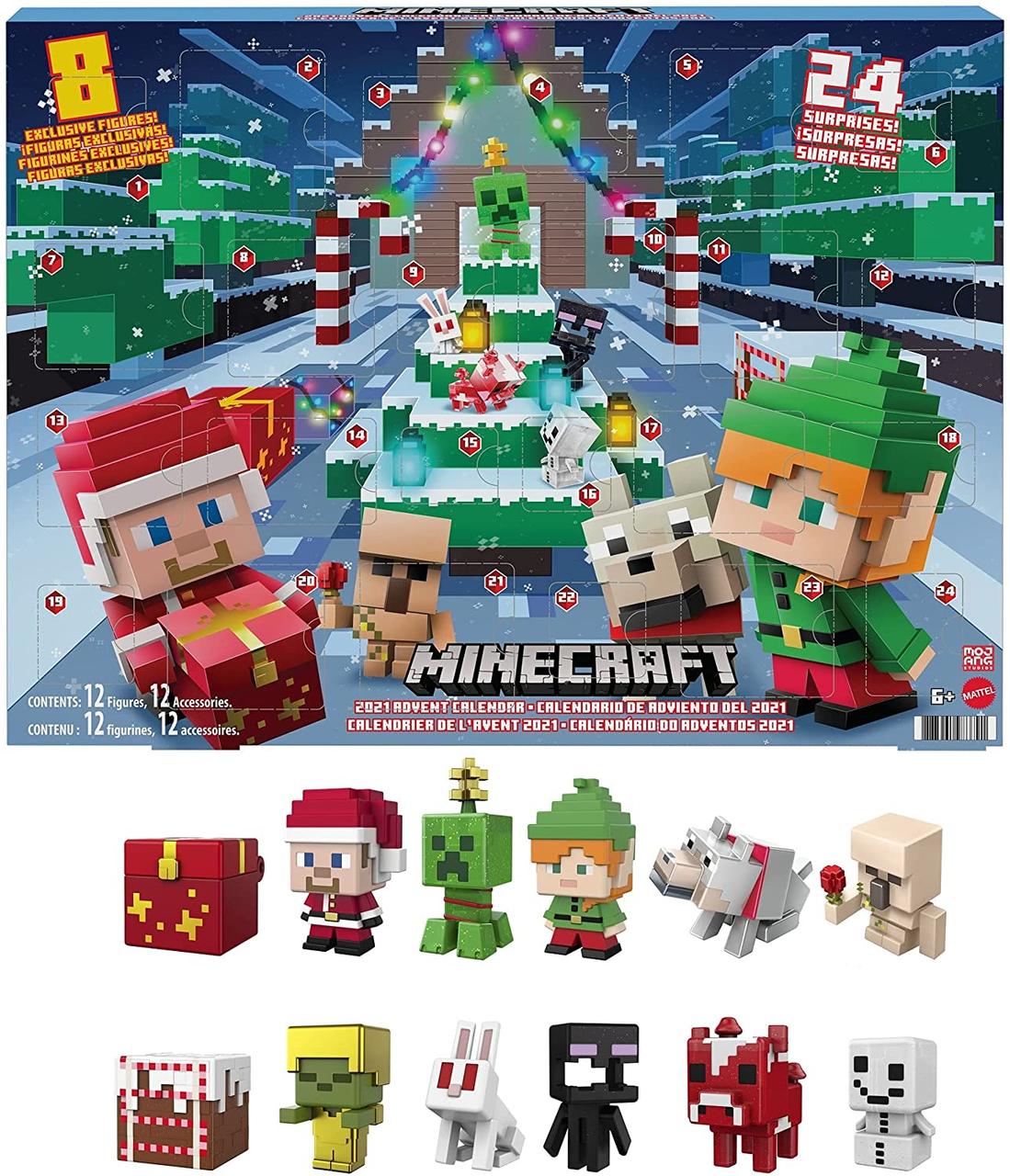 Адвент календар Майнкрафт Minecraft Mini Figures 2021 Advent Calendar