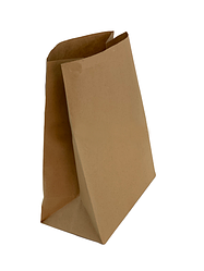 Пакет бумажный крафтовый коричневый с дном 350 х 260 х 150 мм, бумажный пакет крафт для еды