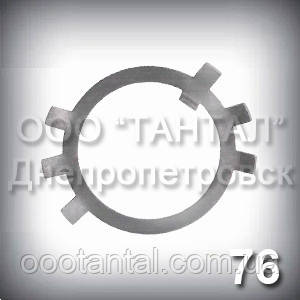 Шайба 76 ГОСТ 11872-89 стопорна багатолапчаста оцинкована