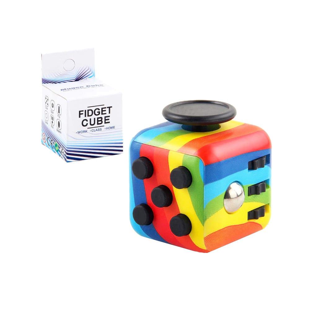 Антистрес фіджет кубик Fidget Cube — веселка (AS-41115), фото 1