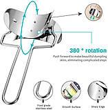 Форма для пельменів/варників з роликовим ножем для тіста з неіржавкої сталі Dumpling Mold (LB-40655), фото 3