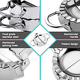 Форма для пельменів/варників з роликовим ножем для тіста з неіржавкої сталі Dumpling Mold (LB-40655), фото 4